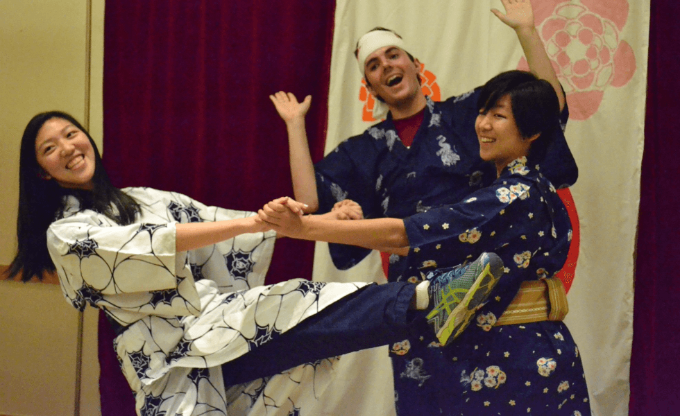 Matsuri organizers pose