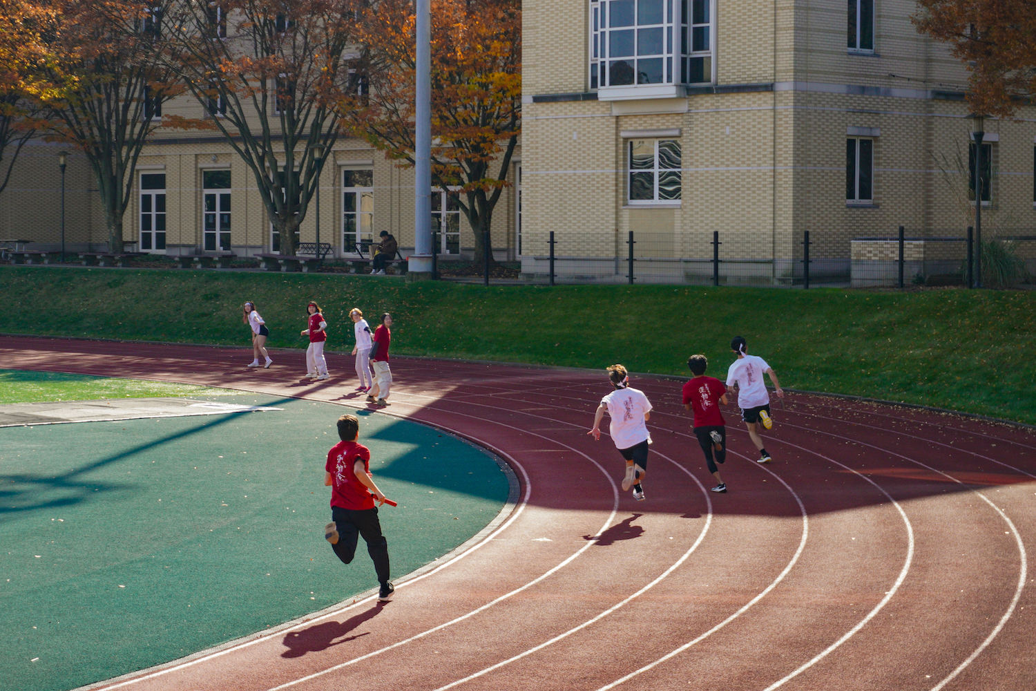 Running relay race